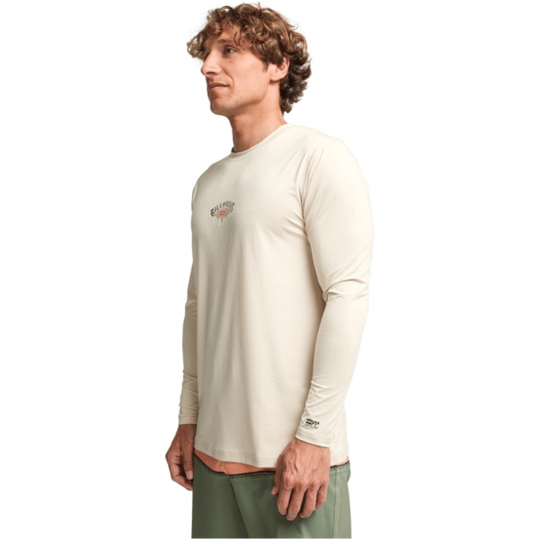 2026 Billabong Mens Solar Flare Loose Fit Long Sleeve Rash Vest EBYWR03029 - Chino